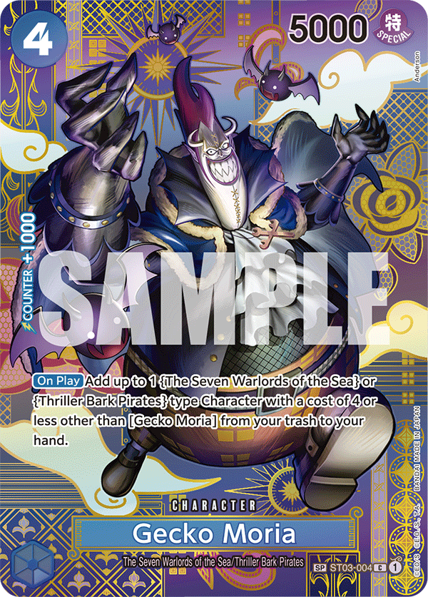 Gecko Moria (SP) ST03-004 One Piece card