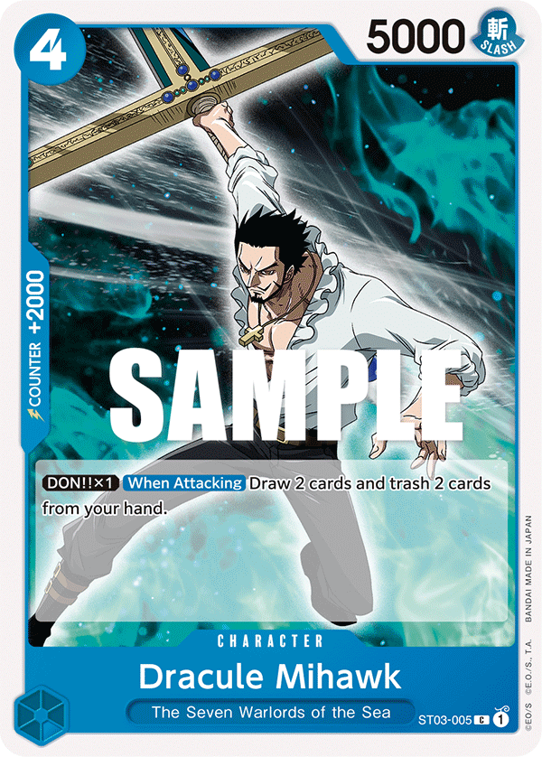 Dracule Mihawk ST03-005 One Piece card