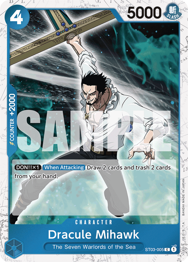 Dracule Mihawk (ST03-005) (Jolly Roger Foil) ST03-005 One Piece card