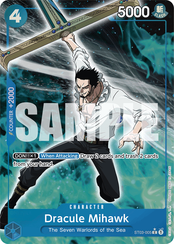 Dracule Mihawk (ST03-005) (Full Art) ST03-005 One Piece card
