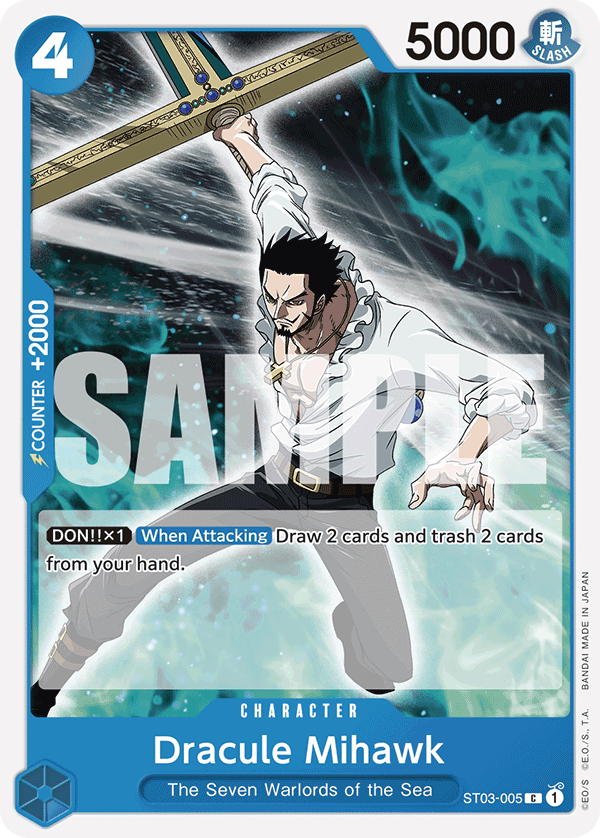 Dracule Mihawk ST03-005 One Piece card
