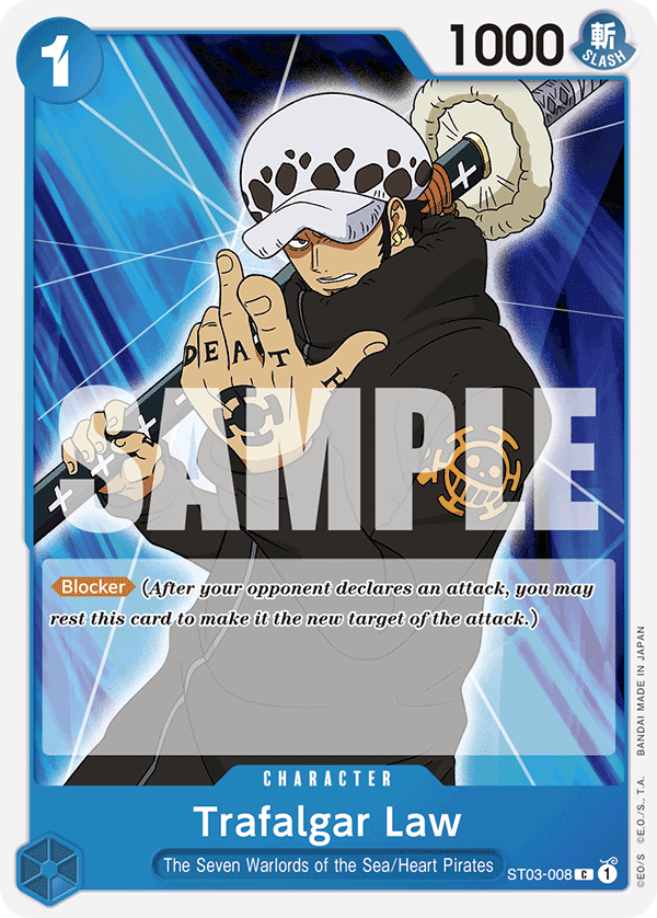 Trafalgar Law ST03-008 One Piece card