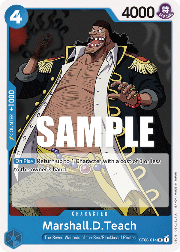 Marshall.D.Teach ST03-014 One Piece card