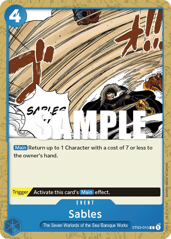 Sables ST03-015 One Piece card