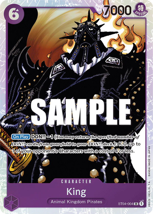 King ST04-004 One Piece card