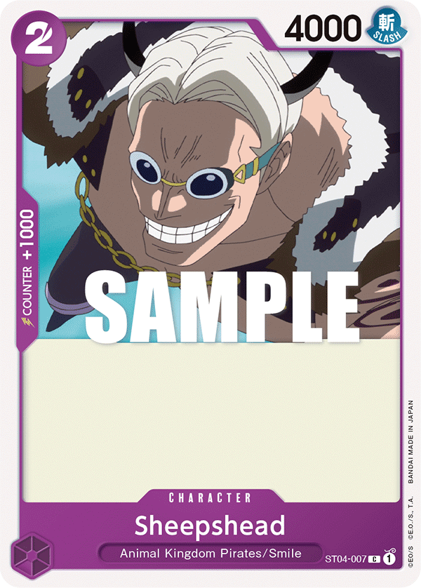 Sheepshead ST04-007 One Piece card