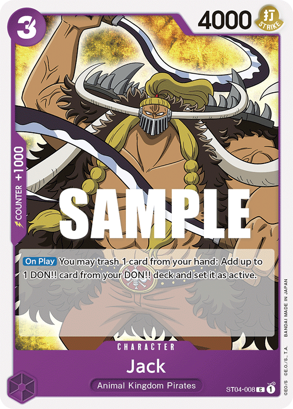 Jack ST04-008 One Piece card