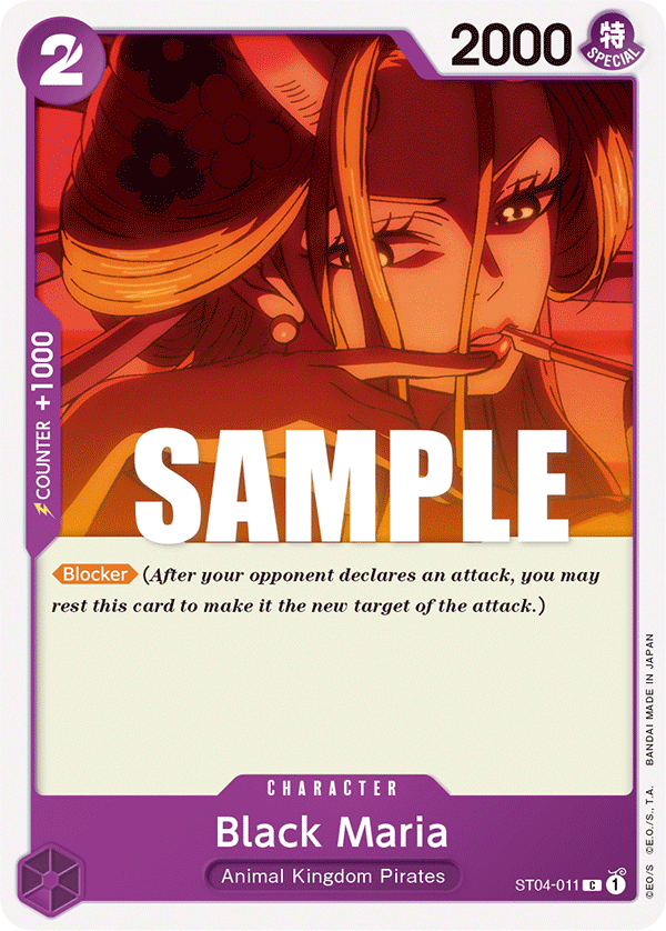 Black Maria ST04-011 One Piece card