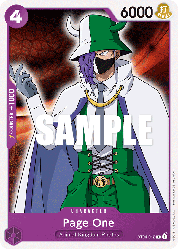 Page One ST04-012 One Piece card