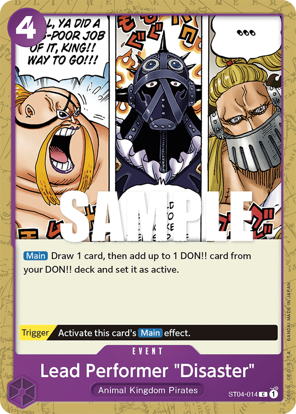 Lead Performer "Disaster" ST04-014 One Piece card