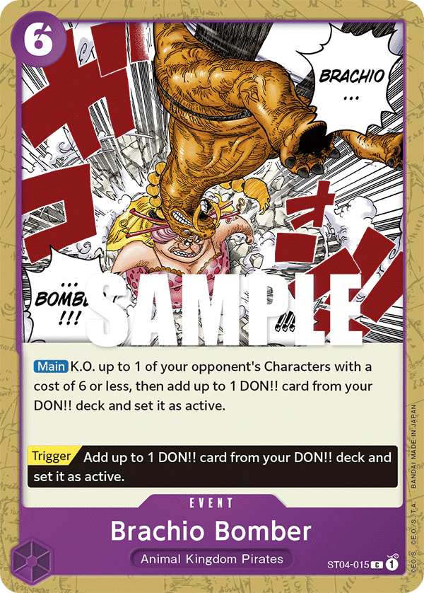 Brachio Bomber ST04-015 One Piece card
