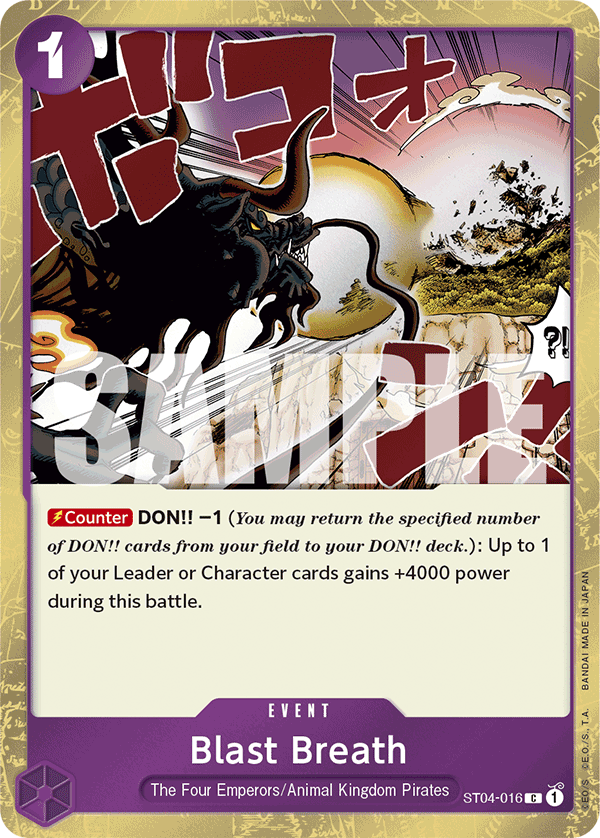 Blast Breath (Jolly Roger Foil) ST04-016 One Piece card