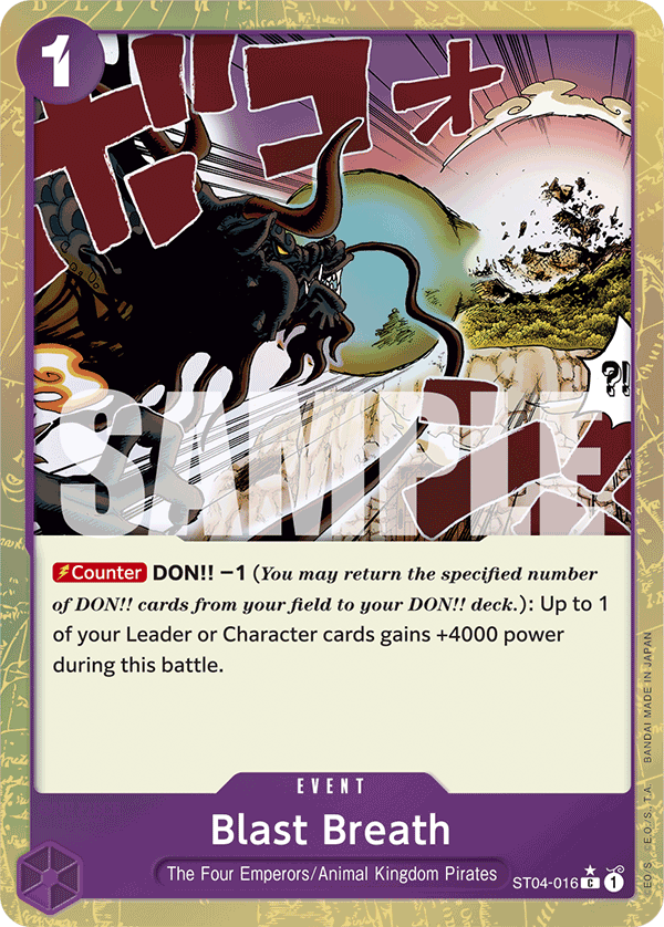 Blast Breath (Textured Foil) ST04-016 One Piece card