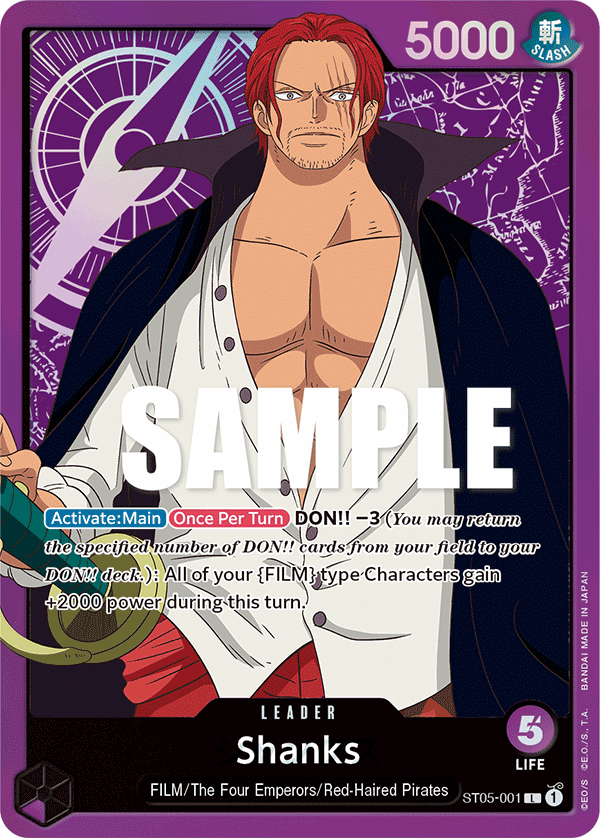 Shanks leader from Starter Deck 5: Film Edition