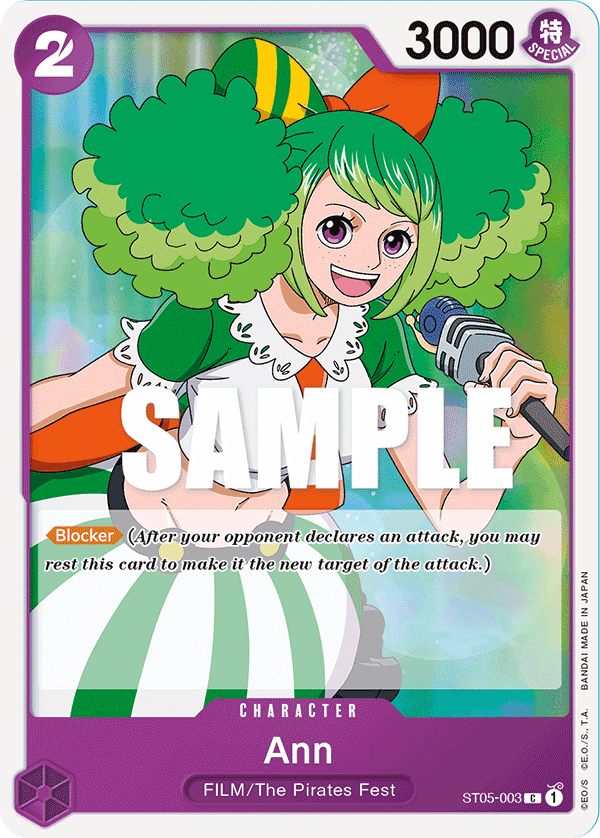 Ann ST05-003 One Piece card