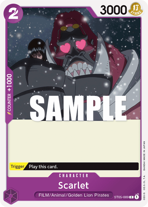 Scarlet ST05-009 One Piece card