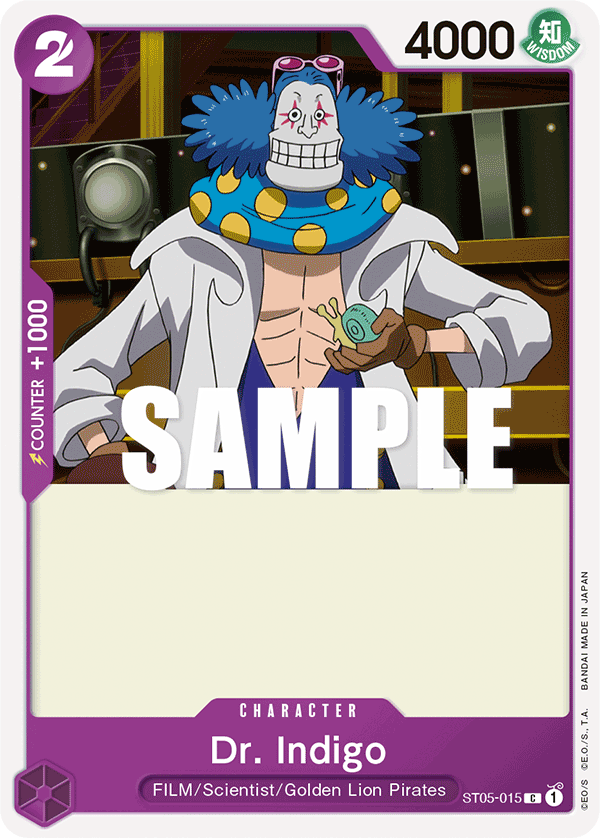 Dr. Indigo ST05-015 One Piece card
