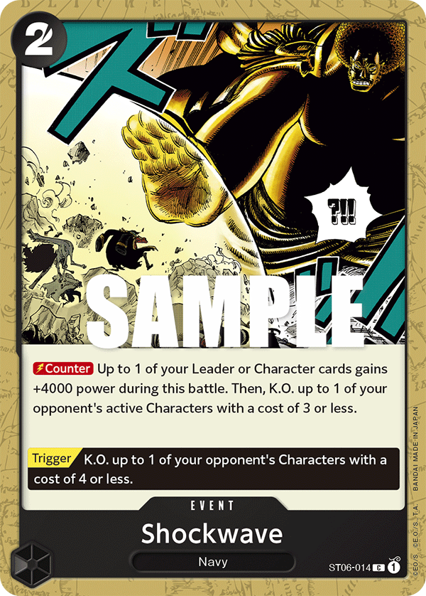 Shockwave ST06-014 One Piece card