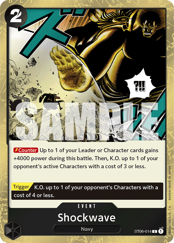 Shockwave (Jolly Roger Foil) ST06-014 One Piece card