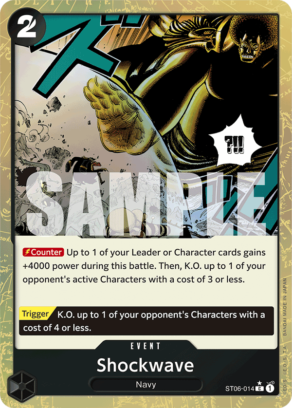 Shockwave (Textured Foil) ST06-014 One Piece card