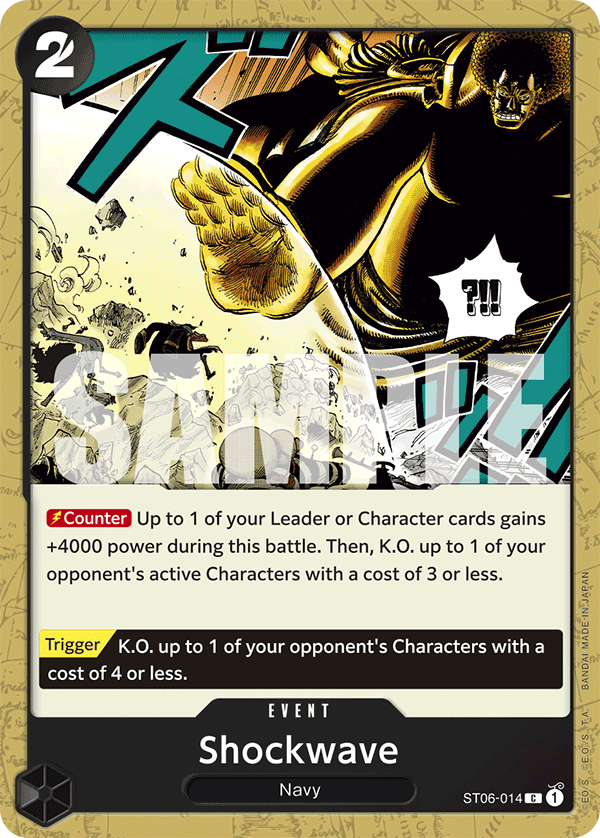 Shockwave ST06-014 One Piece card