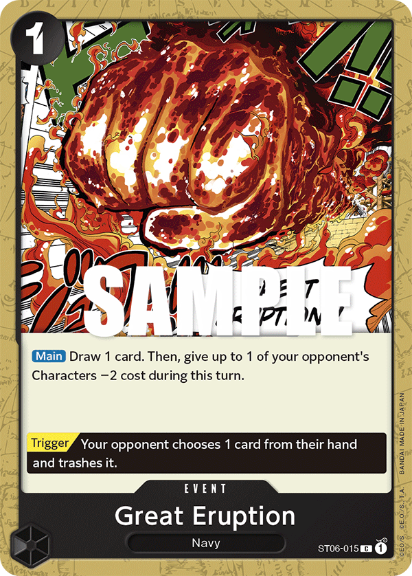 Great Eruption ST06-015 One Piece card