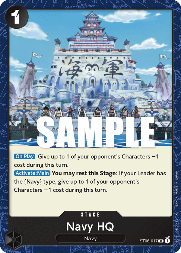 Navy HQ ST06-017 One Piece card