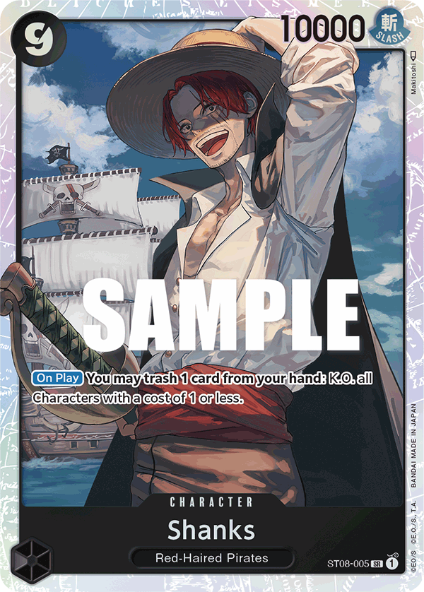 Shanks ST08-005 One Piece card