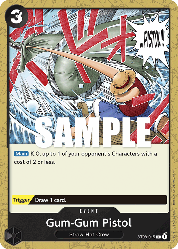 Gum-Gum Pistol ST08-015 One Piece card