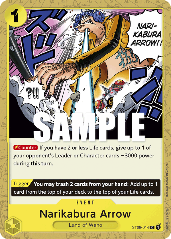 Narikabura Arrow ST09-014 One Piece card