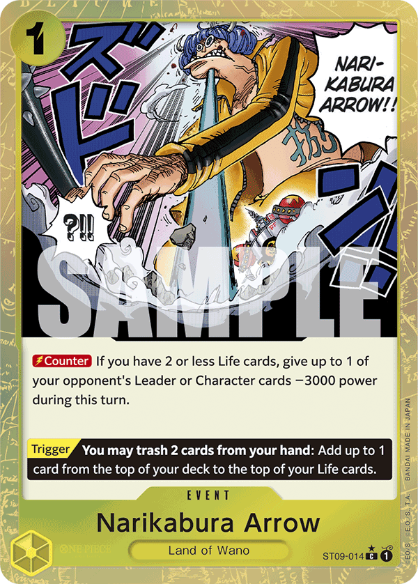 Narikabura Arrow (Textured Foil) ST09-014 One Piece card
