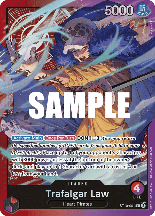 Trafalgar Law (001) leader from Ultra Deck: The Three Captains