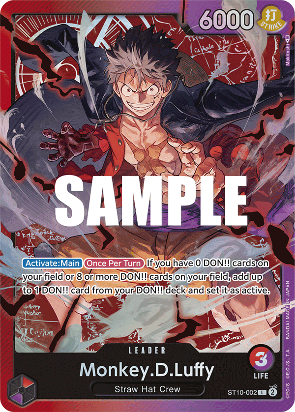 Monkey.D.Luffy (002) ST10-002 One Piece card