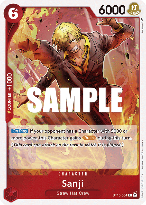 Sanji ST10-004 One Piece card