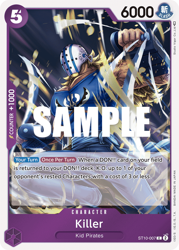 Killer ST10-007 One Piece card