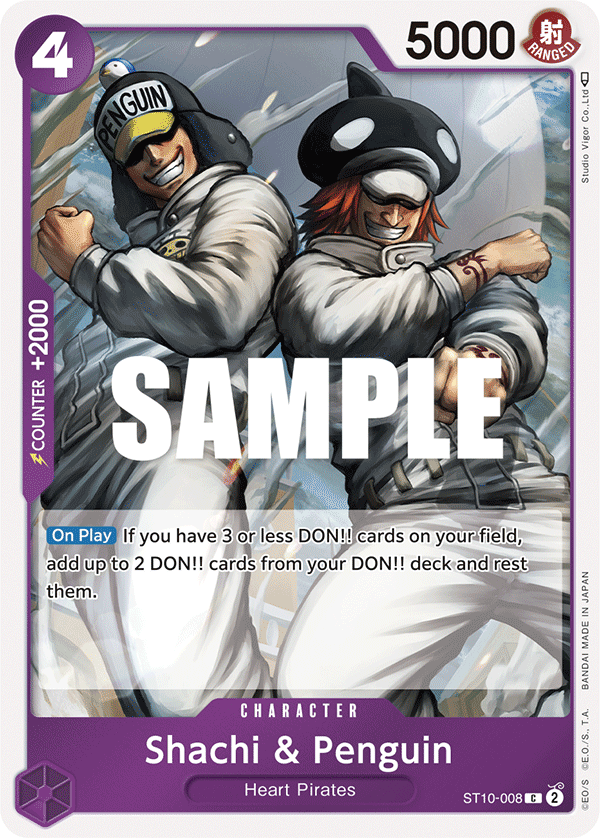 Shachi & Penguin ST10-008 One Piece card