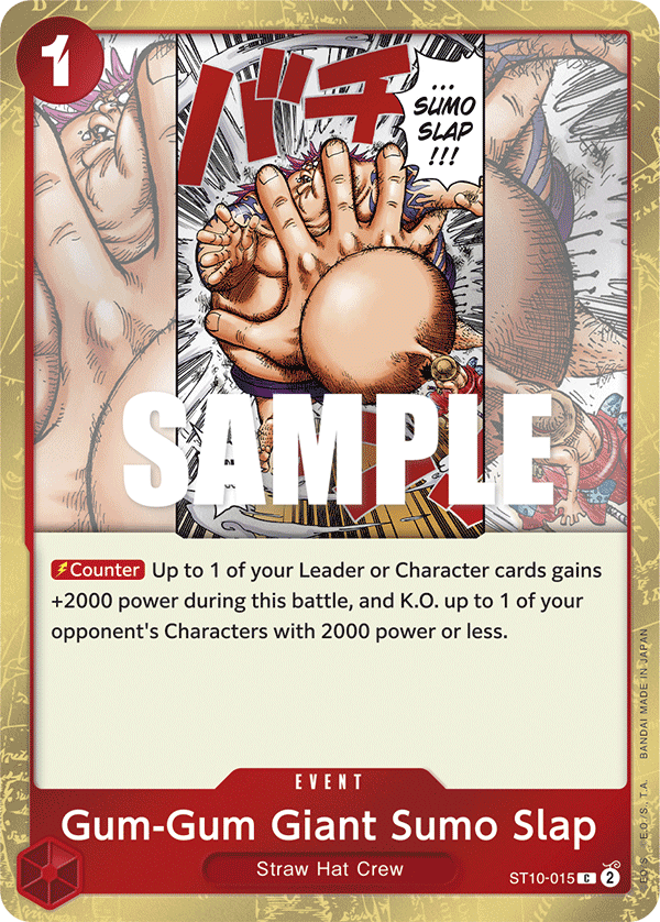 Gum-Gum Giant Sumo Slap ST10-015 One Piece card