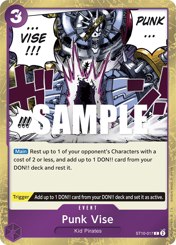 Punk Vise ST10-017 One Piece card