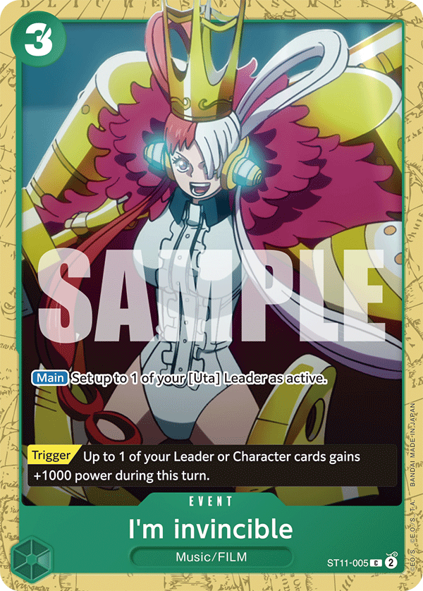 I'm invincible ST11-005 One Piece card