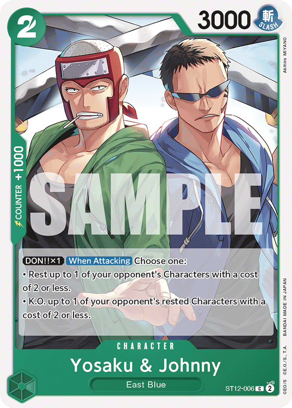 Yosaku & Johnny ST12-006 One Piece card