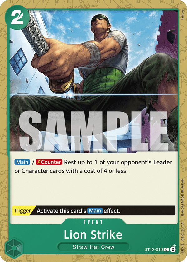 Lion Strike ST12-016 One Piece card