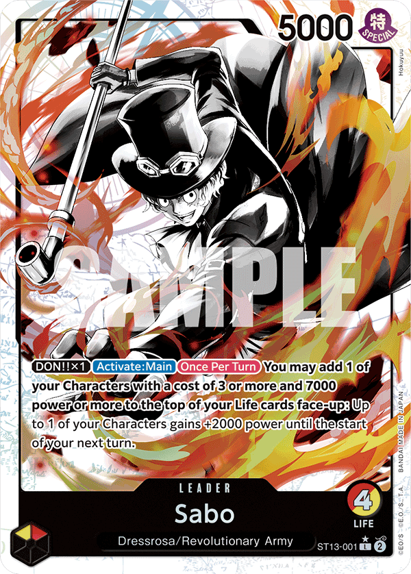 Sabo (001) (Parallel) ST13-001 One Piece card