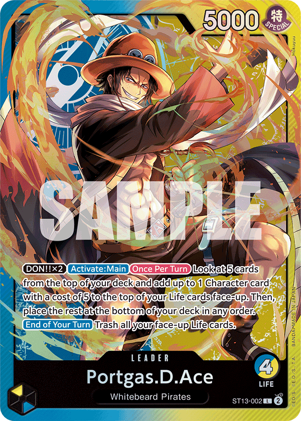 Portgas.D.Ace (002) ST13-002 One Piece card
