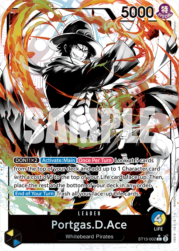 Portgas.D.Ace (002) (Parallel) ST13-002 One Piece card