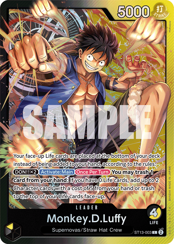 Monkey.D.Luffy (003) ST13-003 One Piece card