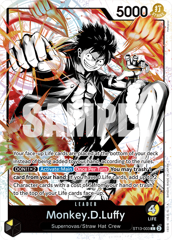 Monkey.D.Luffy (003) (Parallel) ST13-003 One Piece card