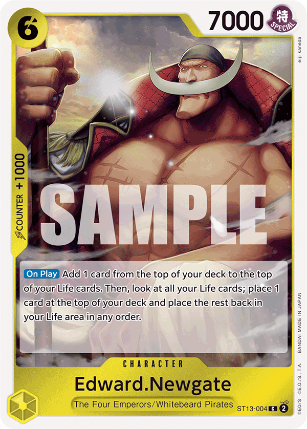 Edward.Newgate ST13-004 One Piece card