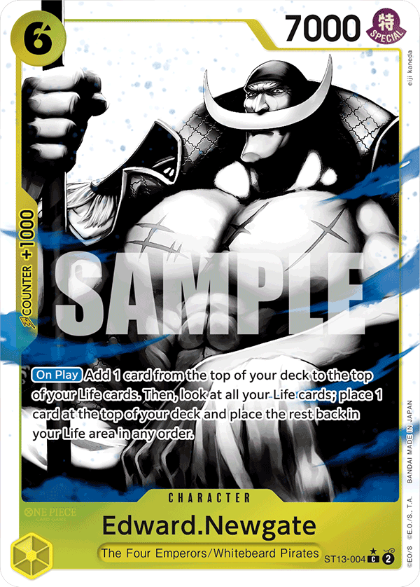 Edward.Newgate (Parallel) ST13-004 One Piece card
