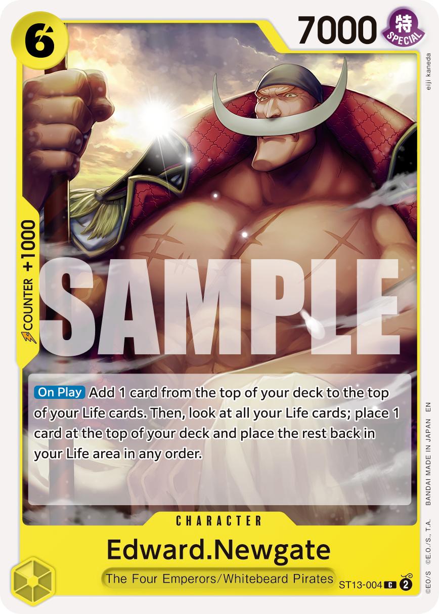 Edward.Newgate - ST13-004 (Reprint) ST13-004 One Piece card