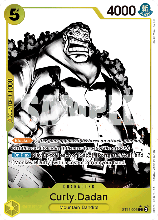 Curly.Dadan (Parallel) ST13-006 One Piece card